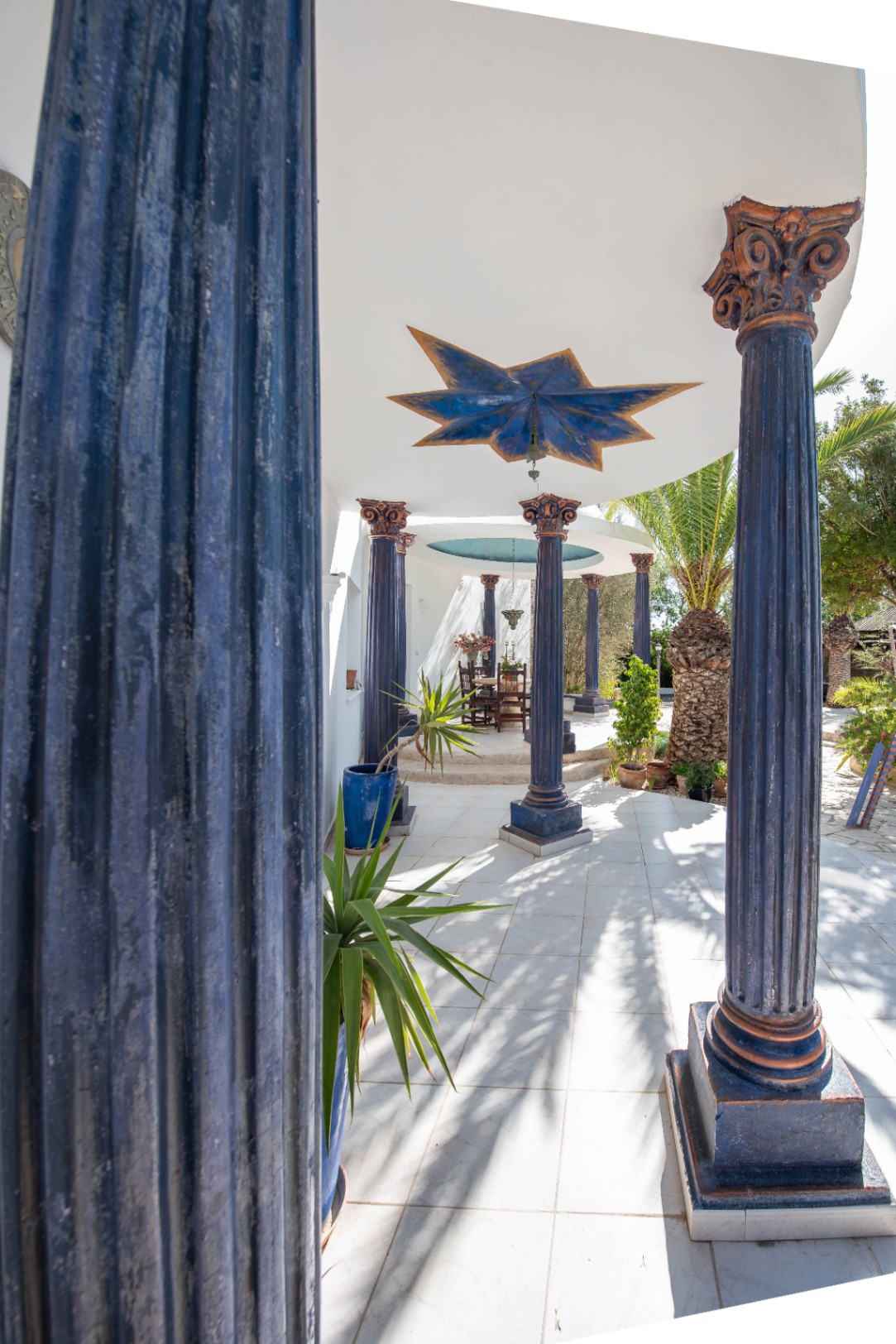Luxury villa in Ibiza with 6 bedrooms and a modern pool.