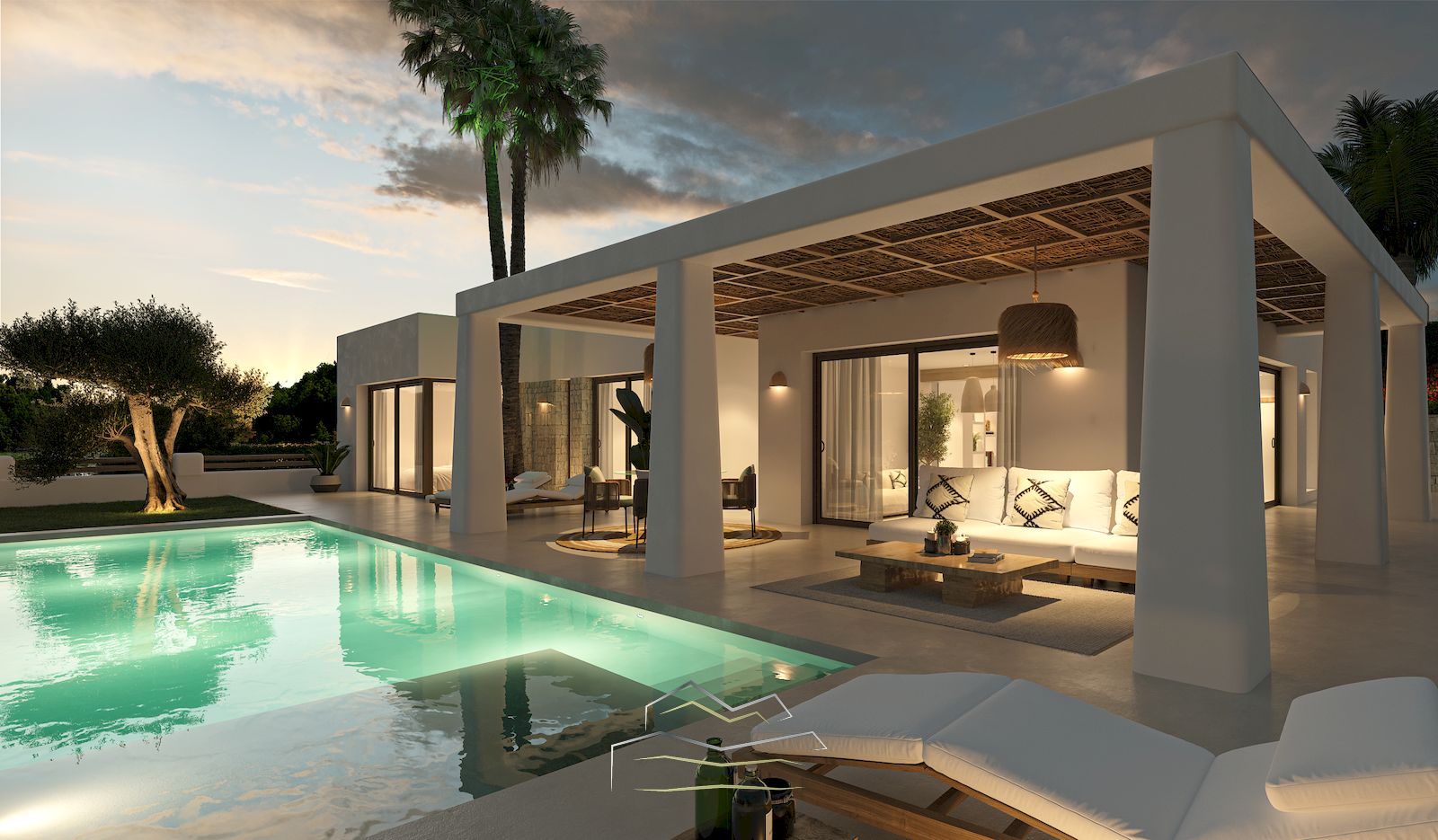 Ibizan style villa for sale in Javea