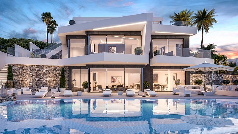 New construction villa for sale in Raco de Galeno with sea view - Benissa Costa