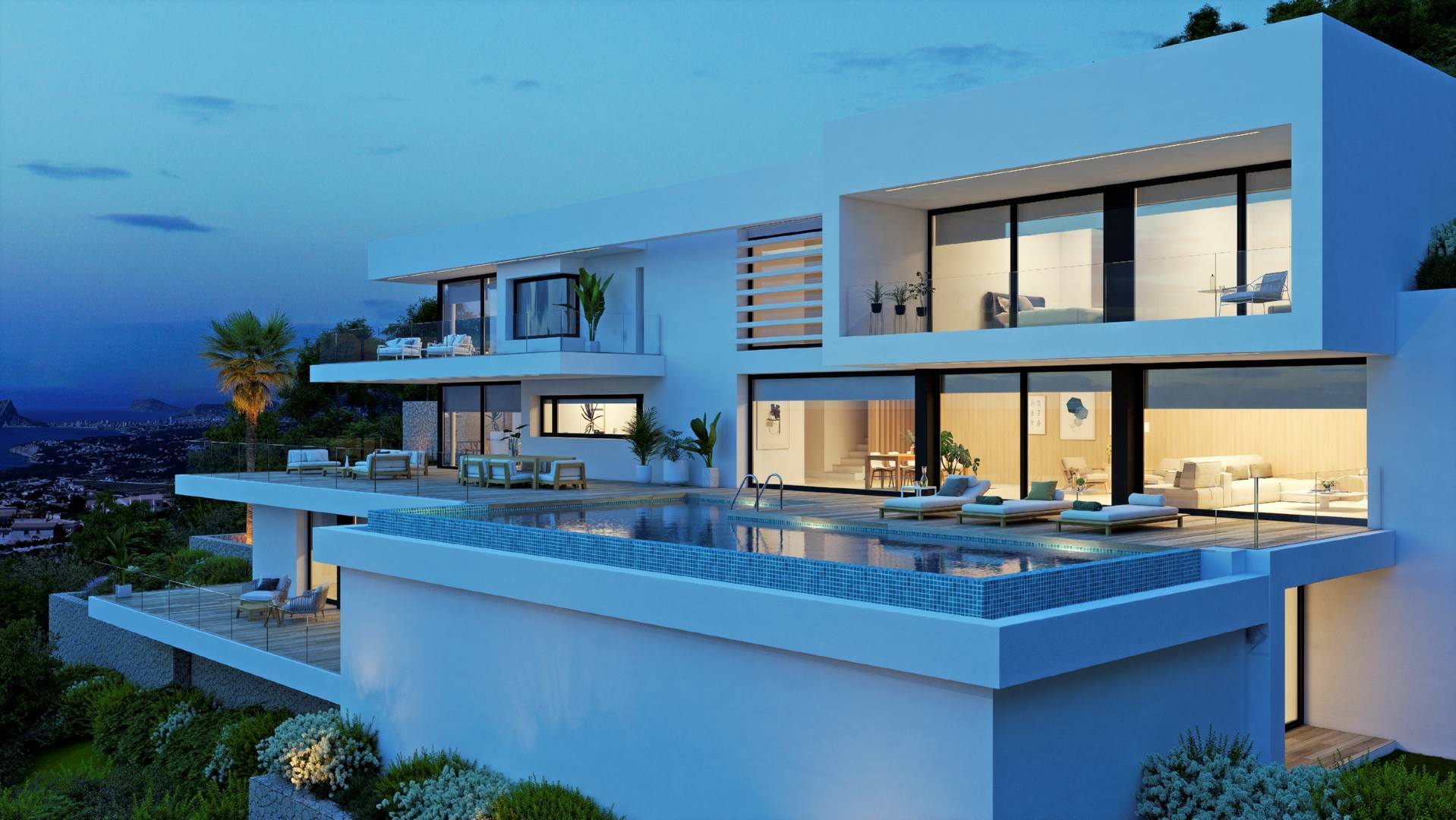 Modern luxury villa for sale in Residencial Jazmines Cumbre del Sol - Costa Blanca