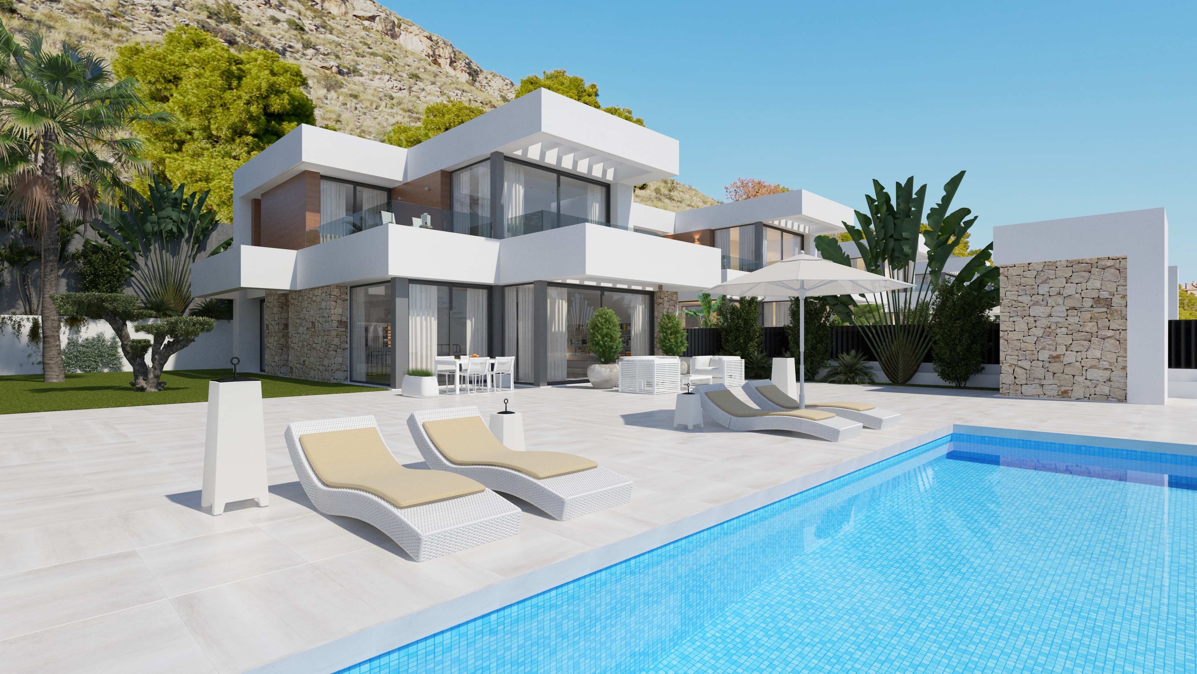 Modern style luxury villa for sale in Sierra Cortina - Benidorm