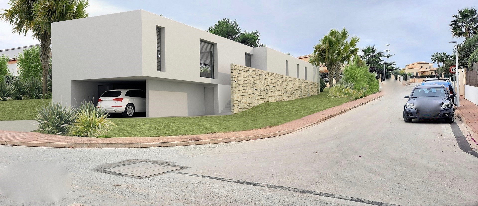 Plot for sale ready to build with license and approved project in Las Laderas - Javea